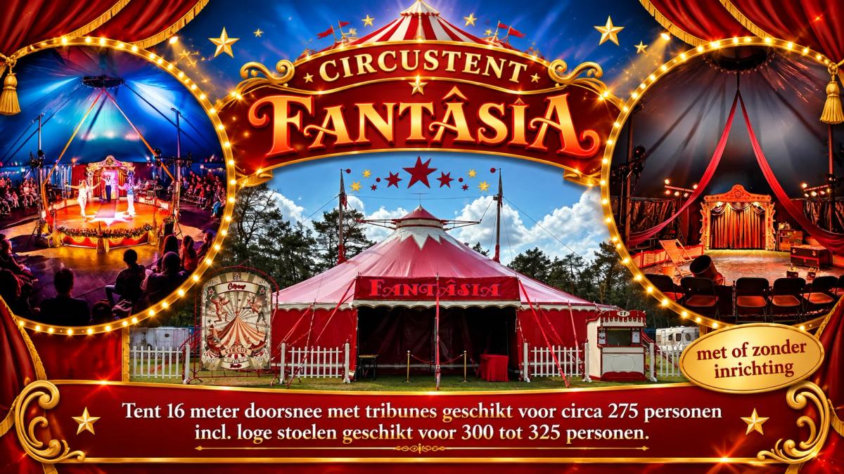 Circustent en circusbeleving van BackStage Kitty Hagen